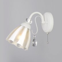 Настенный светильник с выключателем Eurosvet Floranse 30155/1 белый