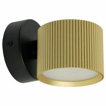 Светильник  настенный Feron HL4580 ARIA 12W, 230V,GX53, золото+черный IP20