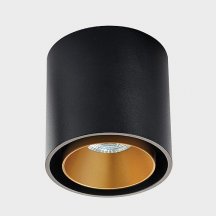 Точечный светильник Italline SKY black + SKY R gold