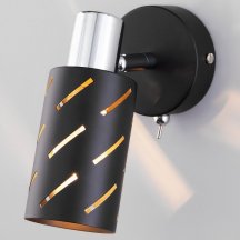 Потолочный светильник в гостиную Eurosvet  20090/1 черный/хром