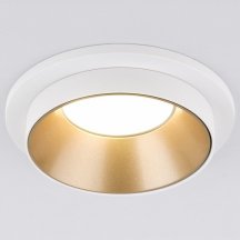 Встраиваемый светильник Elektrostandard 113 MR16 золото/белый a053343