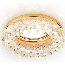 Встраиваемый светильник Ambrella light Crystal K206 CL/G