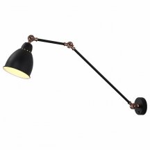 Настенный бра с выключателем Arte Lamp Braccio A2055AP-1BK