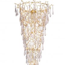 Подвесная люстра Crystal Lux Reina SP34 D1200 Gold Pearl
