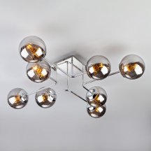 Потолочная люстра в стиле hi-tech Оптима Evita 30140/8 хром