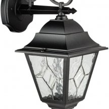 Настенный фонарь уличный Oasis Light QUADRO M lead GLASS 79902MlgW/02 Bl