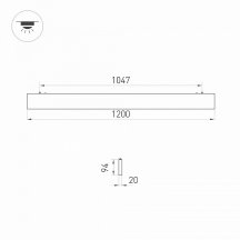 Подвесной светильник Arlight ALT-LINEAIR-FLAT-UPDOWN 0 31471