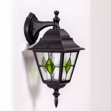 Настенный фонарь Oasis Light уличный QUADRO M lead GLASS 79902MlgG Bl