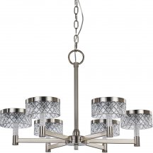 Подвесная люстра DeLight Collection Diamond cut MD21020075-6A satin nickel