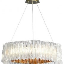 Подвесная люстра DeLight Collection Accordeon 10310P-780 white/gold