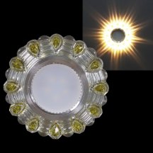 Точечный светильник  14301-9.0-001LD MR16+LED3W WT/YL
