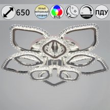 Потолочная люстра  09865-0.3-5+5A CR (RGB)