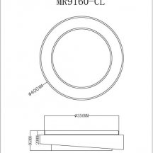 Потолочный светильник Rhea MR9160-CL