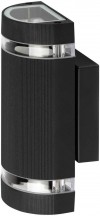 Светильник уличный настенный ЭРА «Адрия» GBW-102-BL-0230 230В 2хGU10 IP54 вверх/вниз черный Б0069595