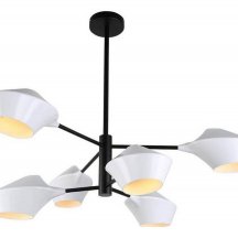 Подвесная люстра Lumina Deco Romina LDP 6037-6 WT+BK