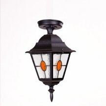 Потолочный светильник уличный Oasis Light QUADRO M lead GLASS 79905MAlgY Bl