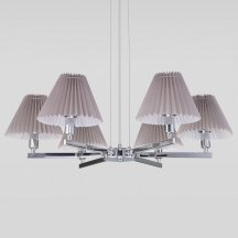 Люстра для спальни Eurosvet Peony 60136/6 хром/серый