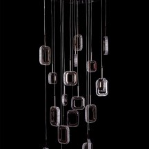 Подвесная люстра Theona LE7701/19 Black Chrome