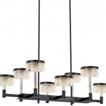 Подвесная люстра DeLight Collection Diamond cut MD21020075-8B matt black