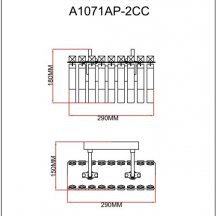 Настенный светильник Arte Lamp Mayotte A1071AP-2CC