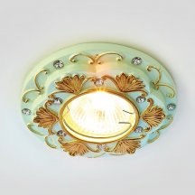 Точечный светильник Ambrella light Дизайн С Узором И Орнаментом Гипс D4440 GR