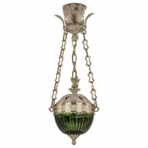 Зелёная люстра Bohemia Ivele Crystal 7100 71000P/20AZ GW Clear-Green/H-1K Y8 FA1S