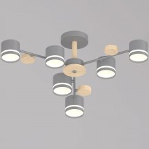 Потолочная люстра Reluce 68730-0.3-06 GX53 GREY+WOOD