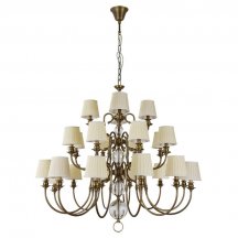 Подвесная люстра Newport 3100 31010+12/C black brass без абажуров