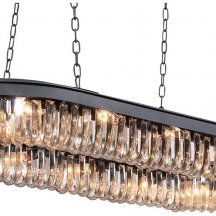 Подвесная люстра DeLight Collection Crystal Black KR0295P-12 black