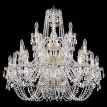 Элитная люстра Bohemia Ivele Crystal 1402 1402/16+8+4/300/3d/G
