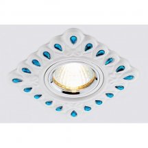 Точечный светильник Ambrella light Дизайн С Узором И Орнаментом Гипс D5550 W/GR