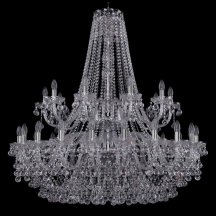 Люстра в гостиную Bohemia Ivele Crystal 1409 1409/20+10/400/2d/Ni