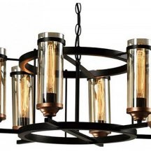 Подвесная люстра IMEX Temple MD.20541-6-P-BK+AB