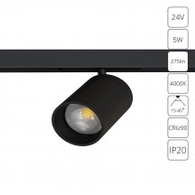 Трековый светильник Presto A6228PL-1BK