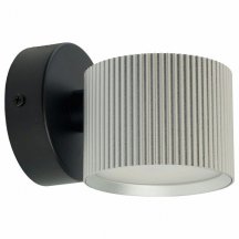 Светильник  настенный Feron HL4580 ARIA 12W, 230V,GX53, серебро + черный IP20