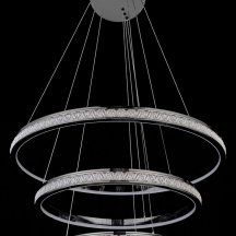 Подвесная люстра Aida LE7707/800-3K Black Chrome