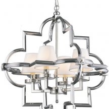 Подвесная люстра DeLight Collection Mandeville KM0728P-4M nickel