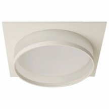 Светильник встраиваемый Feron DL701 потолочный GX70 белый квадрат 51095