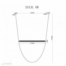 Подвесной светильник Rocks 2413L OR