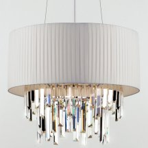 Подвесная люстра Eurosvet Amantea 10122/6 хром/прозрачный хрусталь Strotskis Smart (Россия)