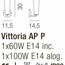 Бра Vistosi VITTORIA AP VITTORIA TO NI