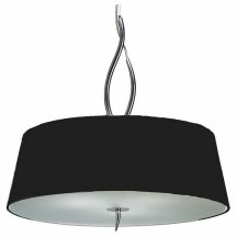 Подвесная люстра Mantra Ninette Chrome - Black Shade 1912