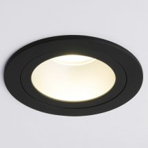 Встраиваемый светильник Elektrostandard 122 MR16 серебро/черный a053354