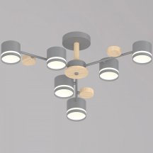 Потолочная люстра Reluce 68730-0.3-06 GX53 GREY+WOOD
