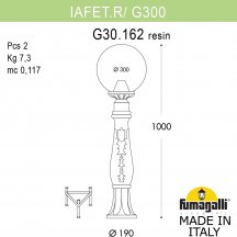 Наземный фонарь Fumagalli GLOBE 300 G30.162.000.VYF1R
