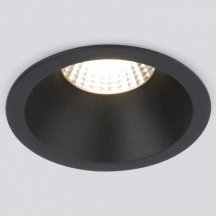 Встраиваемый светодиодный светильник Elektrostandard Lin 15266/LED 7W 3000K BK черный a063926