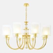 Подвесная люстра Crystal Lux ELENA SP8 GOLD