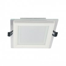 Встраиваемый светодиодный светильник Lumina Deco Beneto LDC 8097-SQ-GL-18WSMD-D200 WT