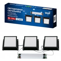 Точечный светильник Uniel Grilyato Opal ULP-1010-20W/4000K IP54 GRILYATO OPAL BLACK KIT03