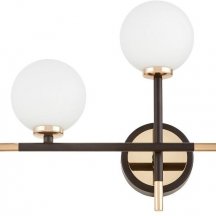 Настенный светильник Lumina Deco Marsiada LDW 6033N-2 BK+GD в современном стиле